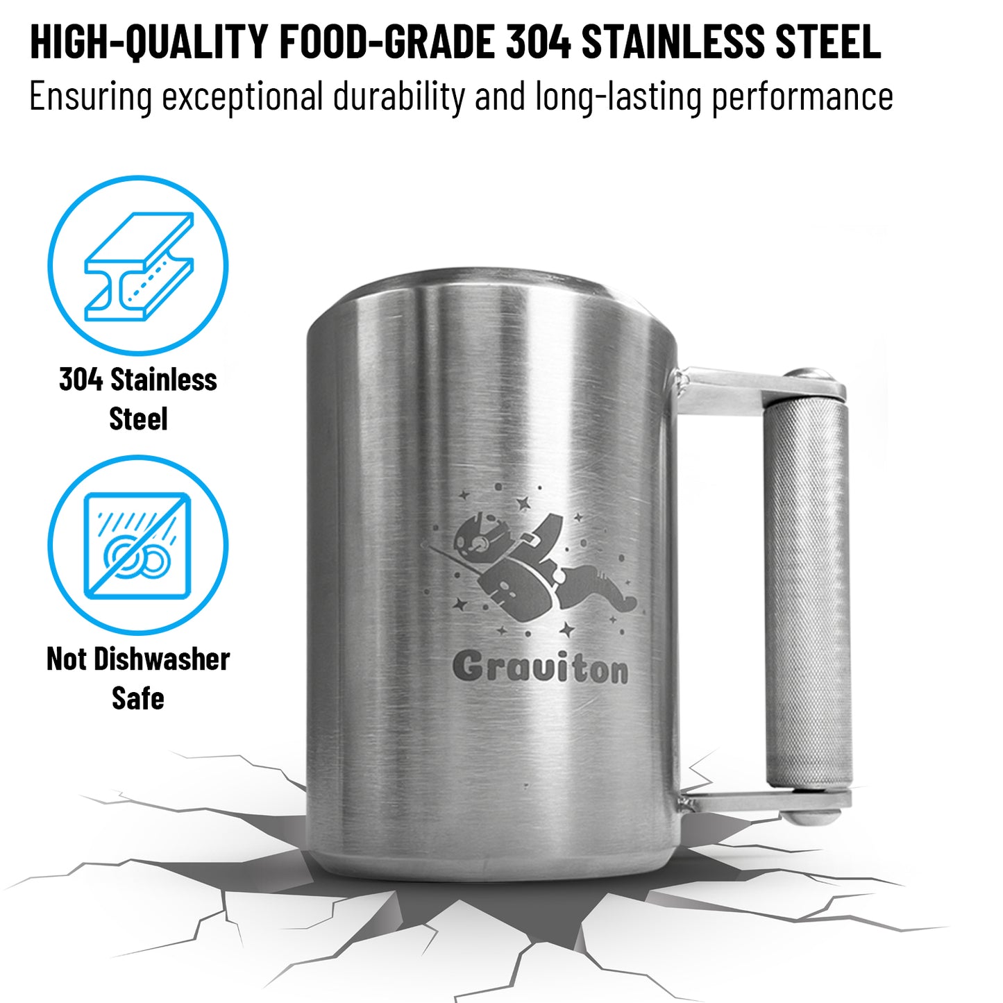 Graviton Steel Mug | Heavy Weightlifting Mug | Graviton™