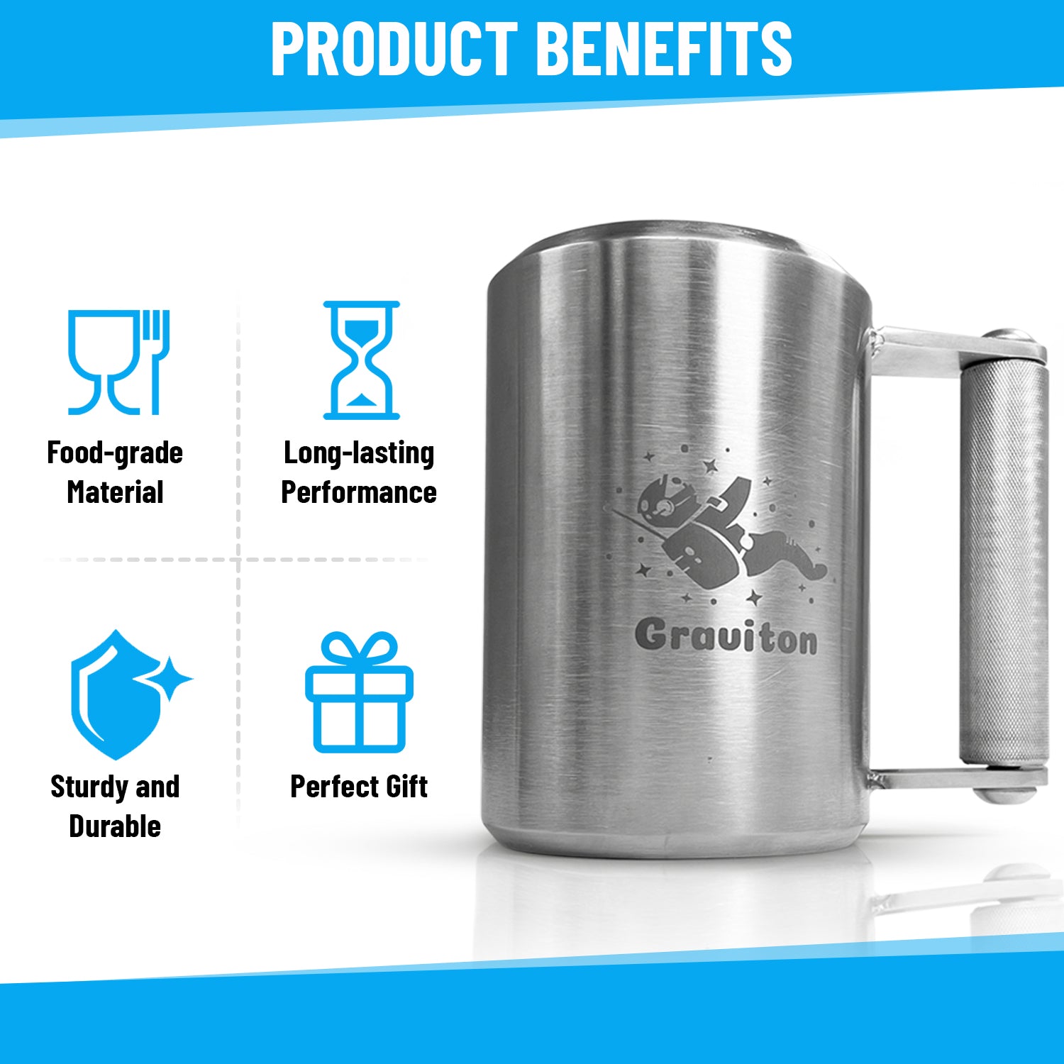 Graviton Steel Mug | Heavy Weightlifting Mug | Graviton™